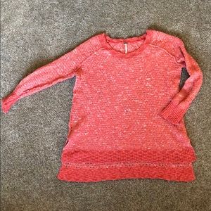 Coral Free People Sweater